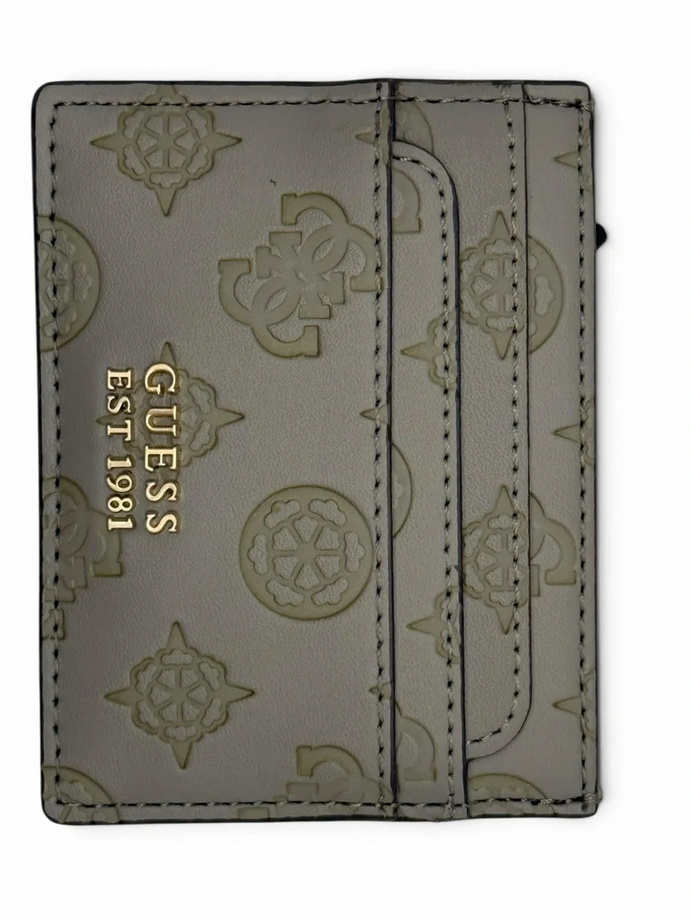 GUESS Est. 1981 Embossed Logo Card Holder Wallet